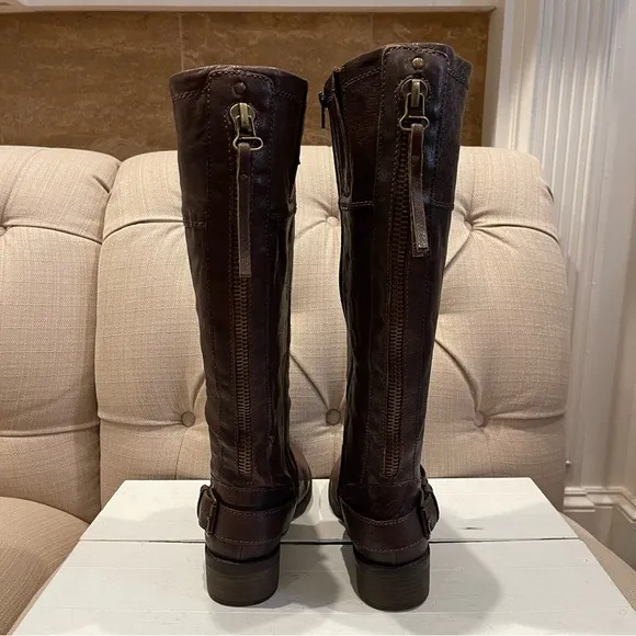 Naturalizer Boots N5 Comfort Macnair Wide Shaft Knee High Leather Boot Size 7.5