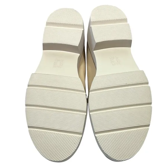 NATURALIZER Desi Vanilla Beige Leather Platform Loafers Shoes Women's Size 12 M