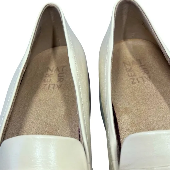 NATURALIZER Desi Vanilla Beige Leather Platform Loafers Shoes Women's Size 12 M