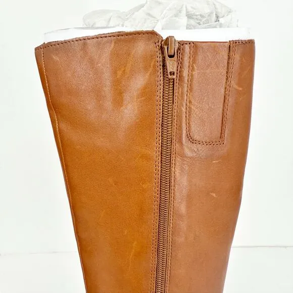 Naturalizer Womens Rena Knee High Boots US 6.5 Wide EU 36.5 Brown Leather NIB
