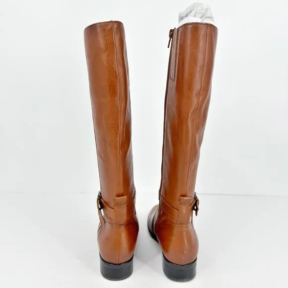 Naturalizer Womens Rena Knee High Boots US 6.5 Wide EU 36.5 Brown Leather NIB