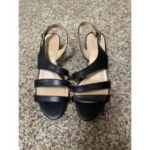 Naturalizer Womens 7.5W Taimi Strappy Mid Heel Slingback Dress Sandals New
