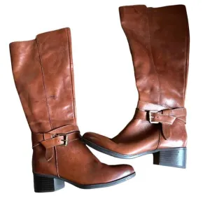 Naturalizer brown leather knee high boots