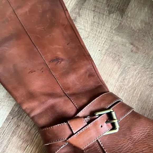 Naturalizer brown leather knee high boots
