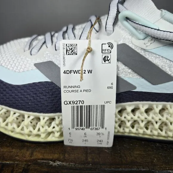 NEW Adidas 4DFWD 2 Womens Size 7.5 Shoes Athletic Running Sneakers White GX9270