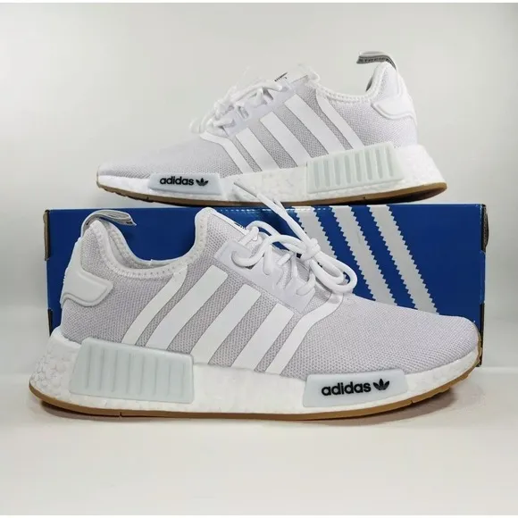 NEW Adidas NMD‎ R1 Primeblue White Gum Bottom Men's Sneakers GZ9260 Size 9