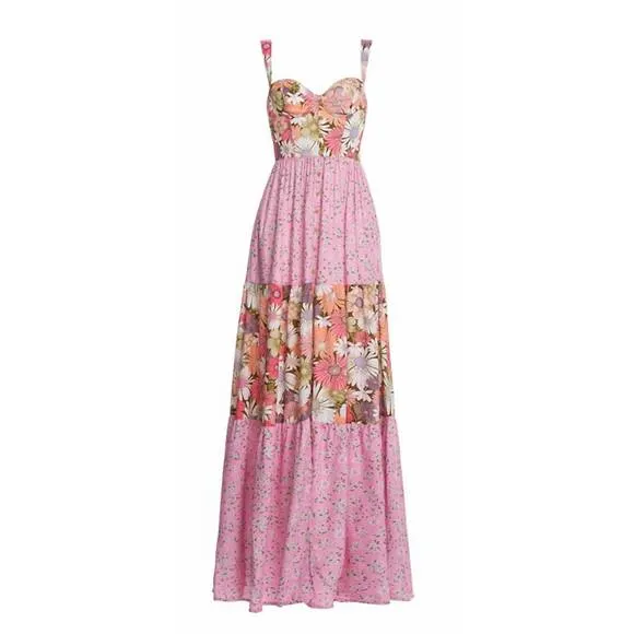NEW AGUA BENDITA java alaina dress in pink