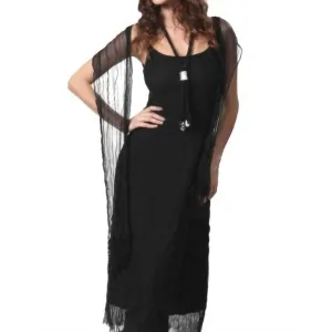 NEW ANGEL sheer mystery maxi dress in black