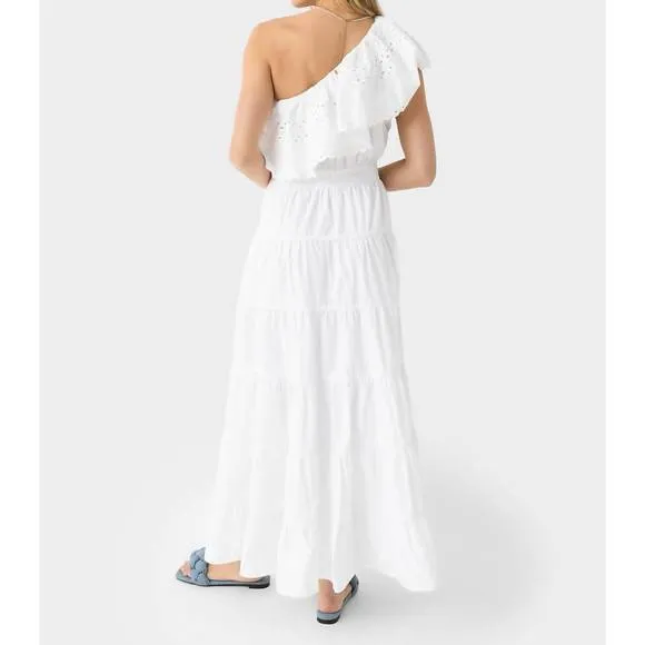 NEW ANTIK BATIK rodo asymmetrical maxi dress in white