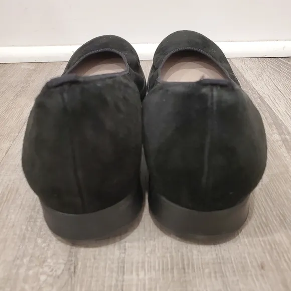NEW Ara SHANICE Black Suede Flats Shoes