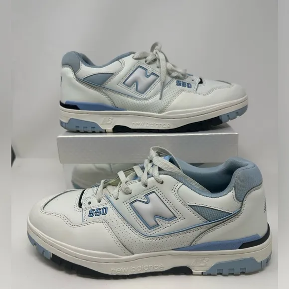 New Balance 550 UNC White University Blue BB550HL1 Mens Size 11