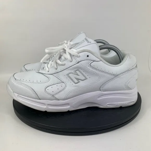 New Balance 575 White Leather Walking Comfort Shoes MW575WT Men's Size 7.5 D