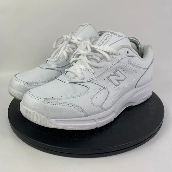 New Balance 575 White Leather Walking Comfort Shoes MW575WT Men's Size 7.5 D
