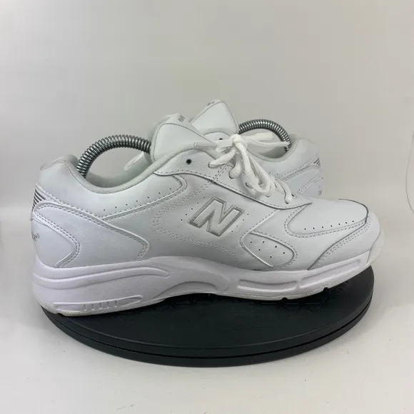 New Balance 575 White Leather Walking Comfort Shoes MW575WT Men's Size 7.5 D