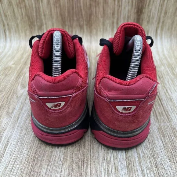 New Balance 990 Big Kids 6Y Women's Size 7.5 Red White‎ Athletic Shoes KJ990RDG