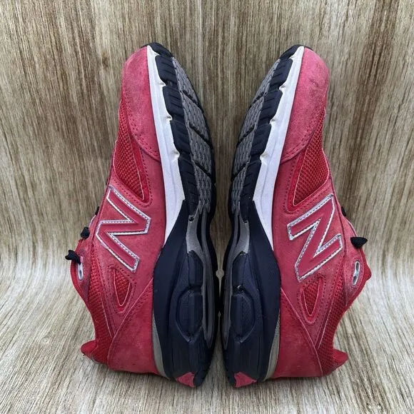 New Balance 990 Big Kids 6Y Women's Size 7.5 Red White‎ Athletic Shoes KJ990RDG