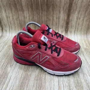 New Balance 990 Big Kids 6Y Women's Size 7.5 Red White‎ Athletic Shoes KJ990RDG
