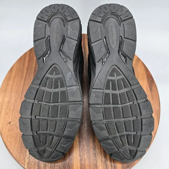 New Balance 990v5 Shoes Men's 11 D Triple Black Suede Leather Athletic Sneakers