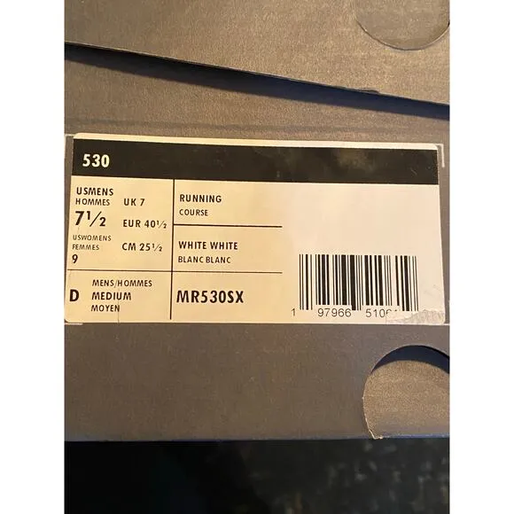 New Balance Womens Size 9 530 Running Shoes White Trainers Dad Shoe Athletic New