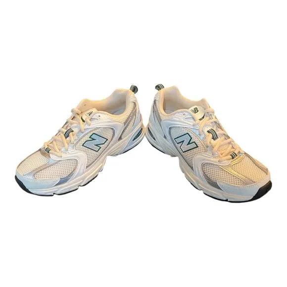 New Balance Womens Size 9 530 Running Shoes White Trainers Dad Shoe Athletic New