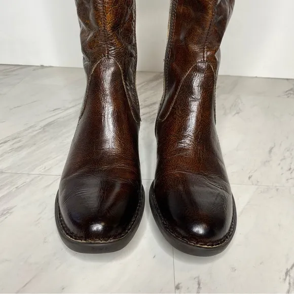 New! Born Gibb Knee High Brown Leather Boot 7M