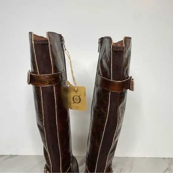 New! Born Gibb Knee High Brown Leather Boot 7M