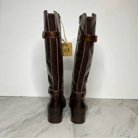 New! Born Gibb Knee High Brown Leather Boot 7M