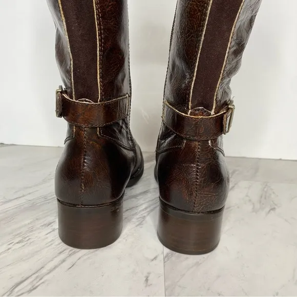 New! Born Gibb Knee High Brown Leather Boot 7M