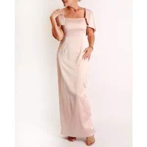 NEW CAMILYN BETH the flora gown in blush satin