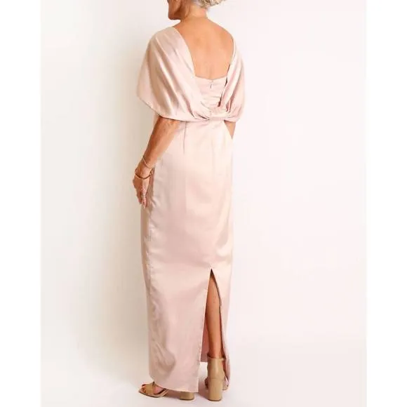 NEW CAMILYN BETH the flora gown in blush satin