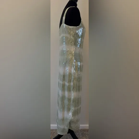 New Caroline Constas Sequin Mesh Toe Die Dress Size Medium