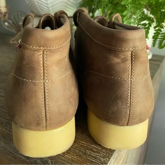 *NEW* CLARKS Men’s 13 Beeswax Stinson Hi Brown Leather Ankle Chukka Boots Shoes