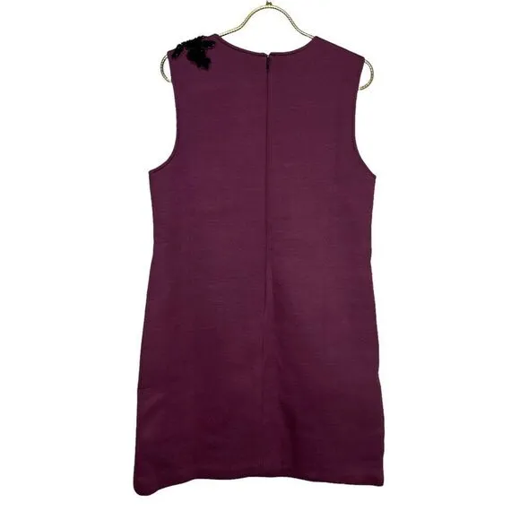 NEW Dhruv Kapoor Anthropologie Sequin Shift Mini Dress Plum