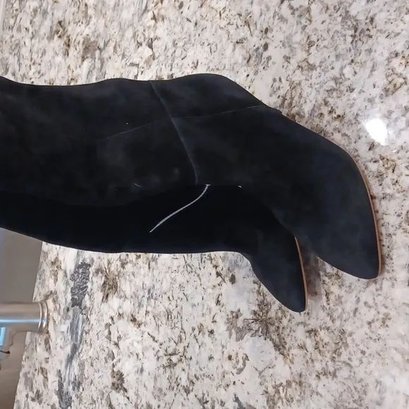 NEW Dolce Vita Haze High Heeled suede knee high boot black SZ 10