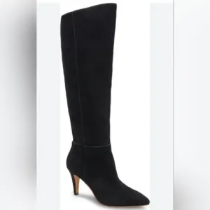 NEW Dolce Vita Haze High Heeled suede knee high boot black SZ 10