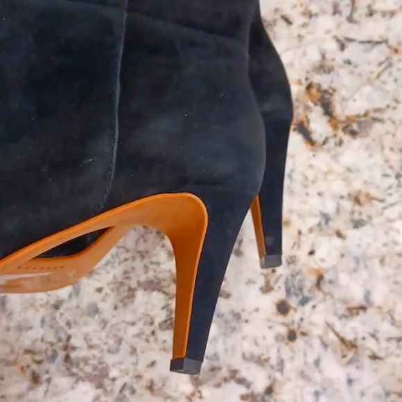 NEW Dolce Vita Haze High Heeled suede knee high boot black SZ 10