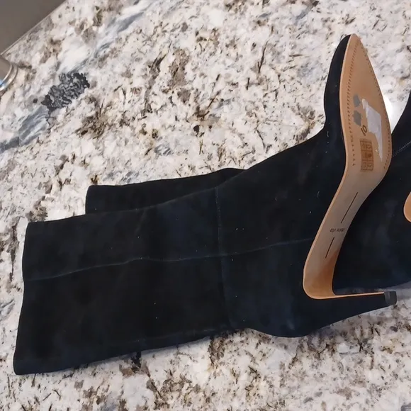 NEW Dolce Vita Haze High Heeled suede knee high boot black SZ 10