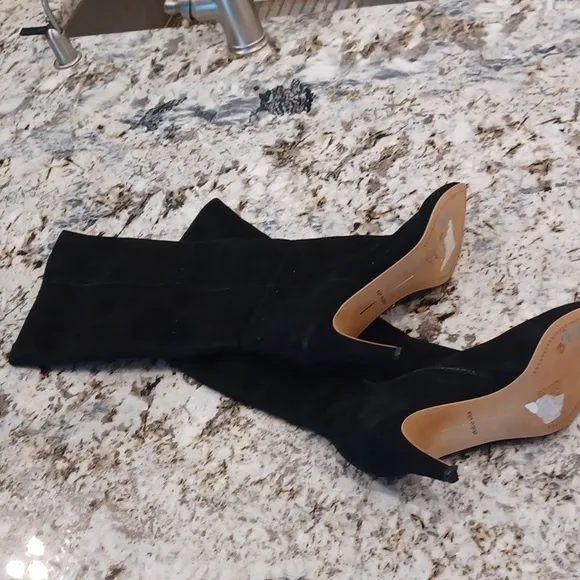 NEW Dolce Vita Haze High Heeled suede knee high boot black SZ 10