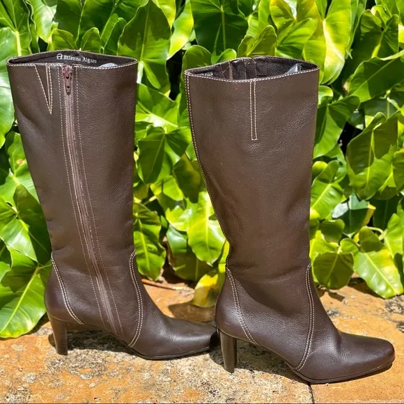 NEW! Etienne Aigner Brown Leather Boots
