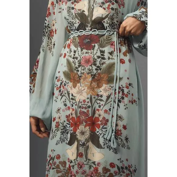 NEW FARM RIO beauty bouquet maxi dress in blue