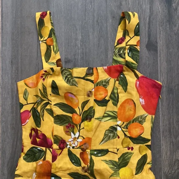 NEW Farm Rio Fruit Lovers Tropical Floral Summer Mini Dress - Size Small