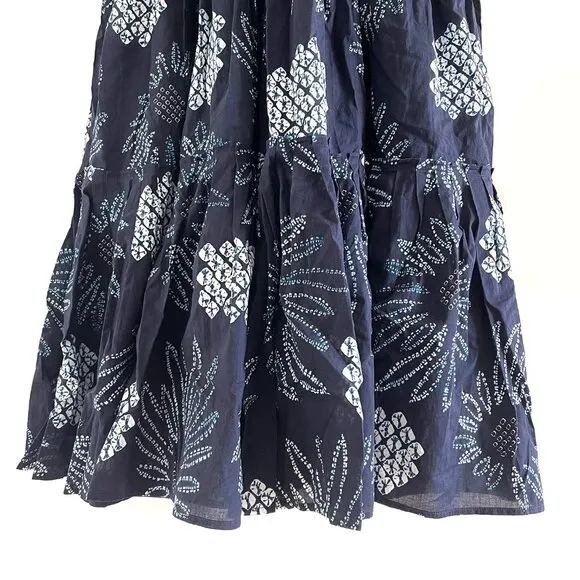 New Figue Julianne Maxi Dress in Daisy Midnight Navy Size S