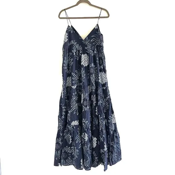 New Figue Julianne Maxi Dress in Daisy Midnight Navy Size S