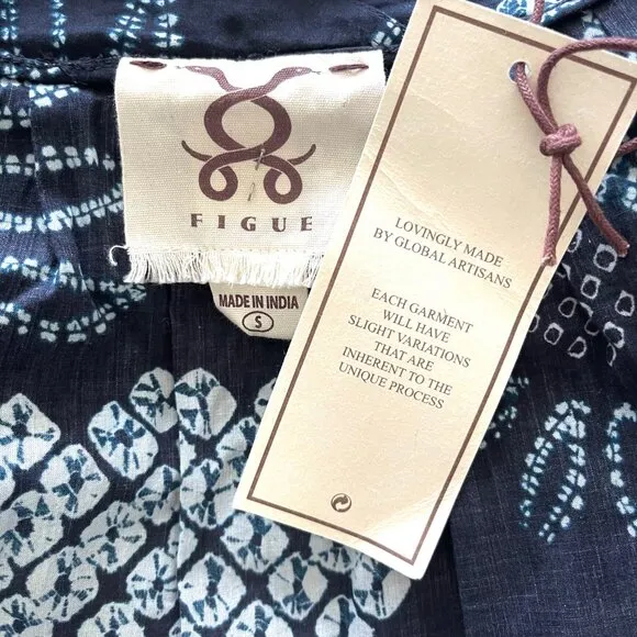 New Figue Julianne Maxi Dress in Daisy Midnight Navy Size S