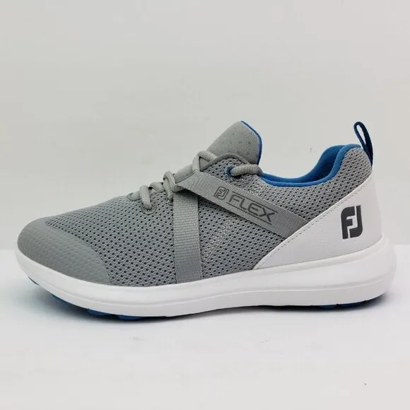 NEW FootJoy FJ Flex Womens Size 6W Gray Blue Athletic Golf Sneaker Shoes 95727