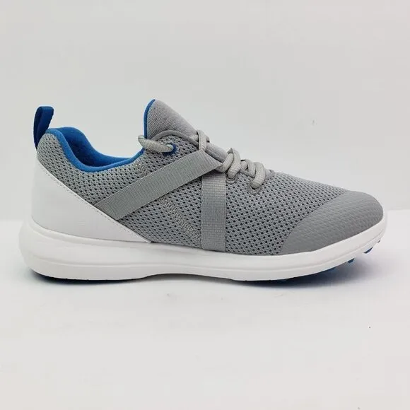 NEW FootJoy FJ Flex Womens Size 6W Gray Blue Athletic Golf Sneaker Shoes 95727