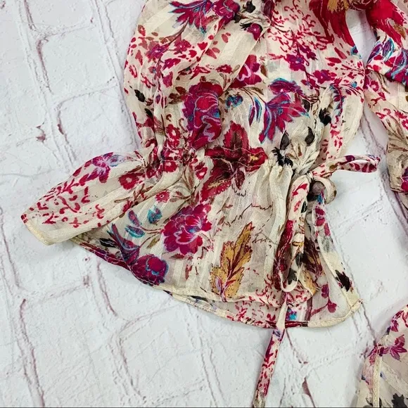 •NEW!🤩 |•FREE PEOPLE•| Cream Combo • Flirty, Floral Dress Spring Summer🌺