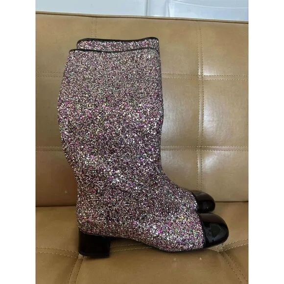New Free People Jeffrey Campbell Mod About You Tall Boot Multi Size 38.5/8.5