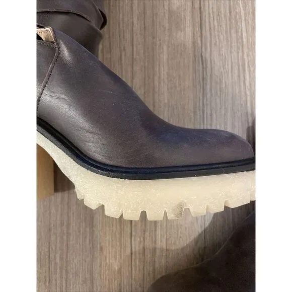 New Free People Jesse Cutout Boots‎ Size 36 MSRP: $198 Leather With Gum Sole