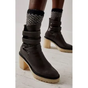 New Free People Jesse Cutout Boots‎ Size 36 MSRP: $198 Leather With Gum Sole